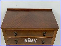 Vintage Queen Anne style walnut chest of drawers arts & crafts deco Delivery
