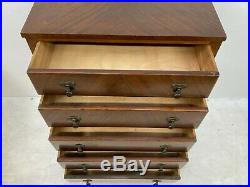 Vintage Queen Anne style walnut chest of drawers arts & crafts deco Delivery