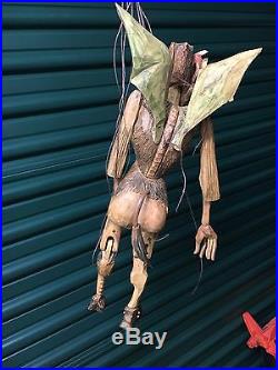 Vintage RARE String Puppet Marionette Carved Wooden SATYRE Adult Appendage 18