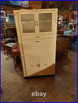 Vintage Retro Kitchen Cabinet Larder by Lebus 1950s 70 inches tall