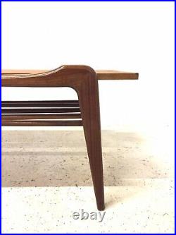 Vintage Retro Mid Century 1960s Danish Modernist Teak Modernist Coffee Table