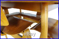 Vintage Robin Day for Hille Mid century 1950s dining set table and chairs