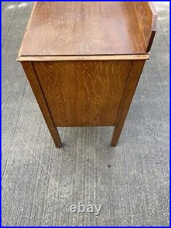 Vintage Solid Oak Console Table. Retro Antique