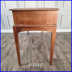 Vintage Stag Edwardian Style Wood Library Writing Table Console Desk Lowboy