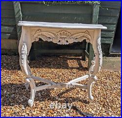 Vintage Style French Carved Console Demi Lune Table Delivery Available