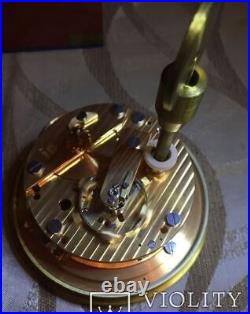 Vintage Submarine Clock Poljot Chronometer 1Mchz Two Box Wood Russian USSR Old