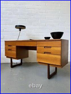 Vintage Uniflex Gunter Hoffsted Teak Desk. Danish Retro Mid Century G Plan