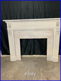 Vintage Wood And Marble Fire Surround