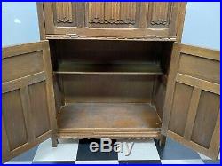Vintage Wood Bros Old Charm oak cocktail drinks cabinet with lift top Delivery