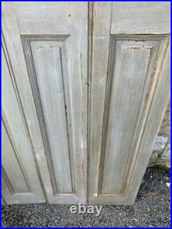 Vintage Wooden Bi Folding Shutters 175.5 X 112 CM Pine Wall Cladding Panelling