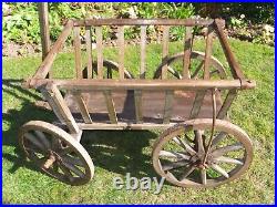 Vintage Wooden Dog Cart