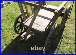 Vintage Wooden Dog Cart