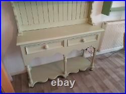 Vintage Wooden Dresser. Sage Green. Vintage Kitchen Dresser. Welsh Dresser