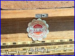 Vintage Z. Dalati Wood Inlaid Micro Mosaic Box Mother of Pearl etc. A/f