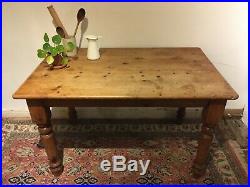 Vintage antique farmhouse dining table 6ft rustic