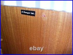 Vintage blonde wood wardrobe, Younger Furniture, quality mid century period