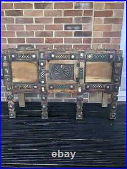 Vintage indian wood side table