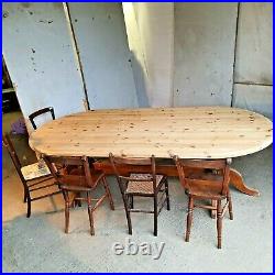 Vintage, large, seat 10, pedestal, refectory, pine, dining table, table, kitchen, dining