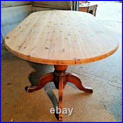Vintage, large, seat 10, pedestal, refectory, pine, dining table, table, kitchen, dining