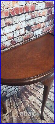 Vintage mahogany Demi Lune Hall Table