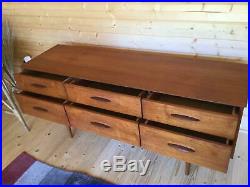 Vintage mid century solid wood teak sideboard