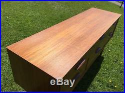 Vintage mid century solid wood teak sideboard