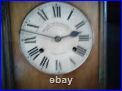 Vintage national time recorder wall mounted antique clock London sel Stamford st