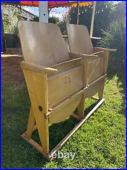 Vintage plywood Wooden Cinema Seats