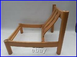 Vintage retro antique Danish armchair wood fabric 60s 70s modular chair armchair