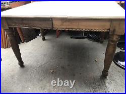 Vintage retro antique Danish design oak Wood kitchen dining Farmhouse table desk