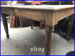Vintage retro antique Danish design oak Wood kitchen dining Farmhouse table desk