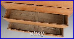 Vintage retro antique Danish mid century wooden oak large chest of drawers