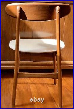 Wegner Erik Buch Danish Mid Century Dining Chair Teak Wood Vintage MCM Vintage